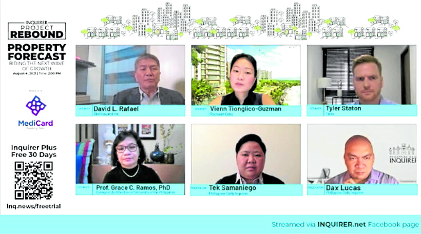 Experts from the property sector discussed during the latest Inquirer Rebound webinar the prospects for the idustry that has been battered by the ongoing health crisis.
