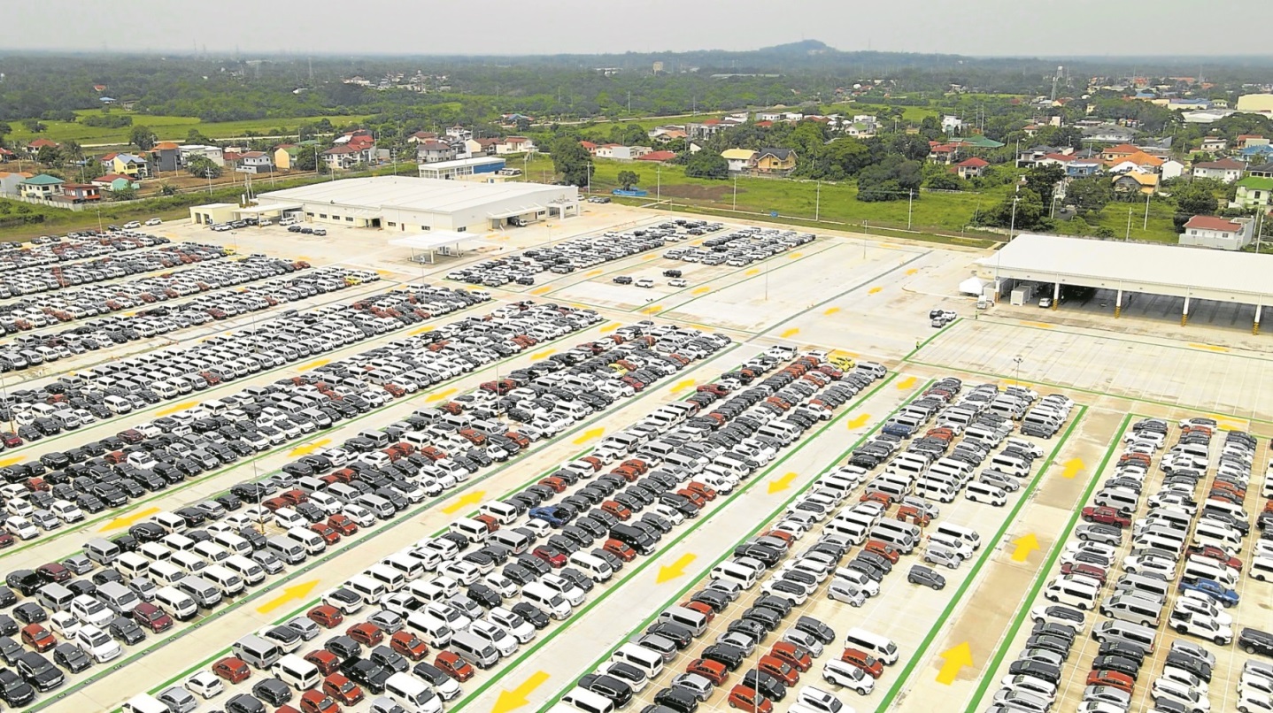 cars in warehouse